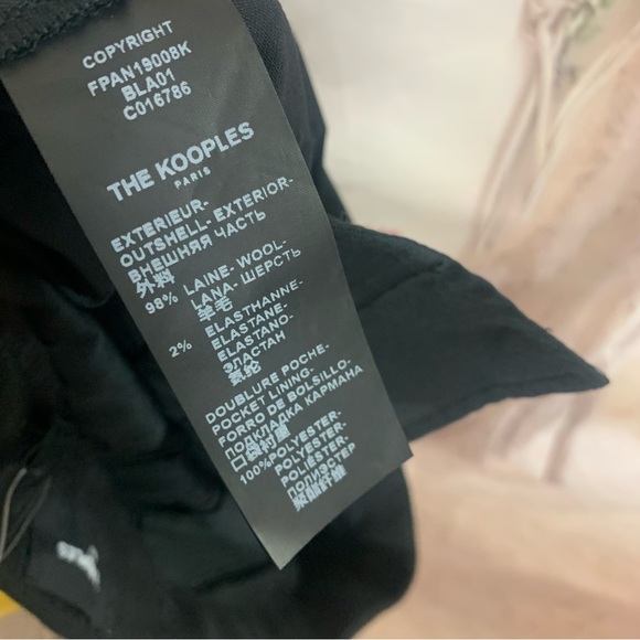 NEW The Kooples Stretch Smocking Pants in black - Picture 8 of 11